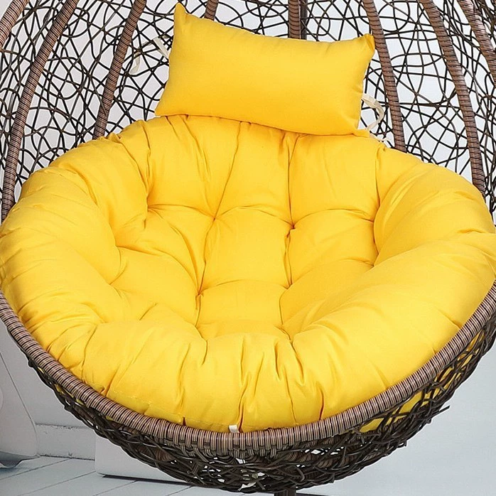 Подушка подвесного стула Подставка синего сиденья Птичье гнездо кресло-качалка круглый ротанговый стул колыбель подушка утолщение плюс подголовник