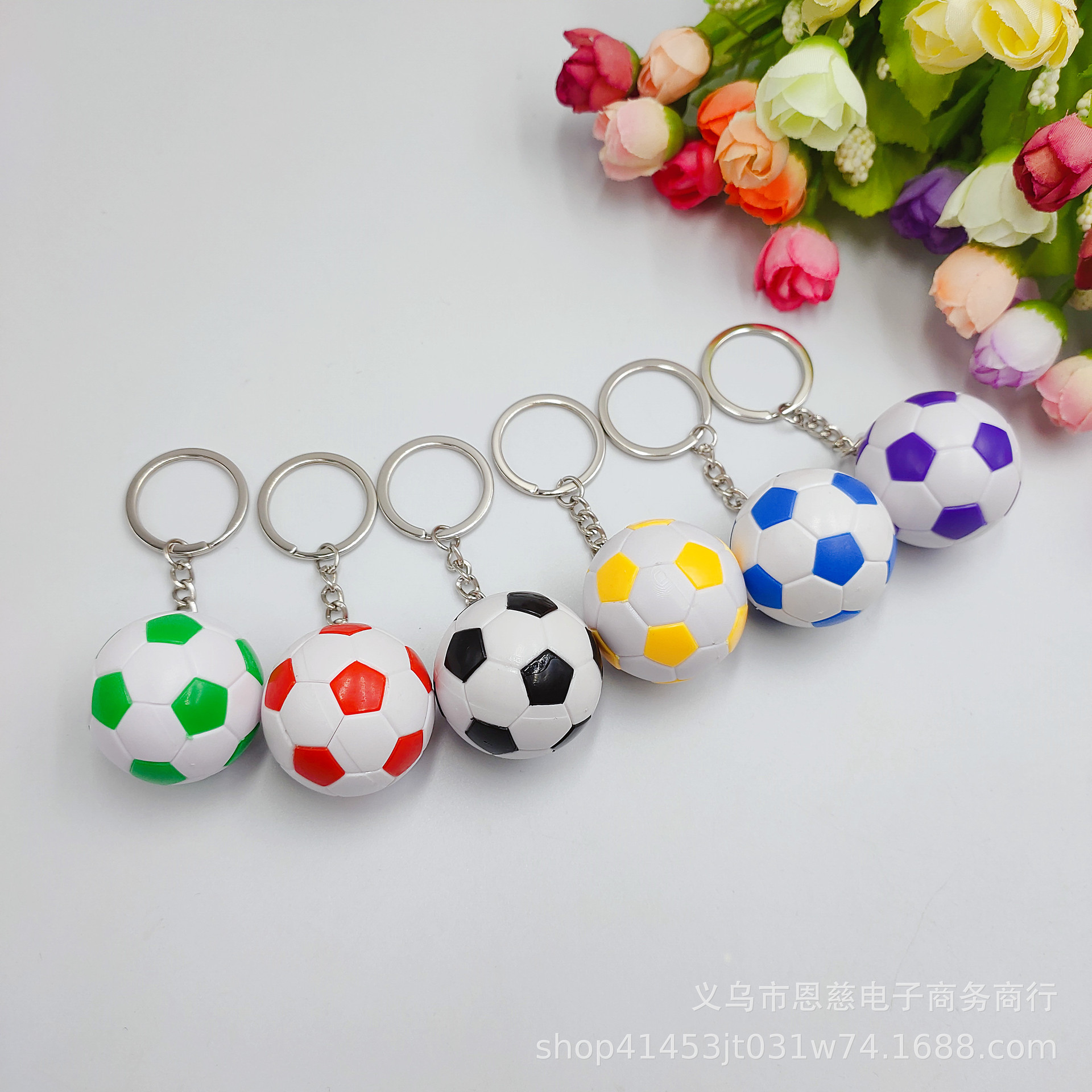 Cross-Border World Cup Simulation Rugby Basketball Football Keychain Pendant Small Gift Sports Souvenir