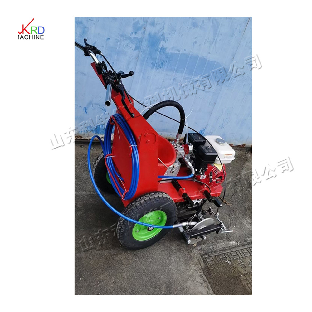 运动场地划线车 手推式塑胶跑道标线机 便捷式转动路面划线设备