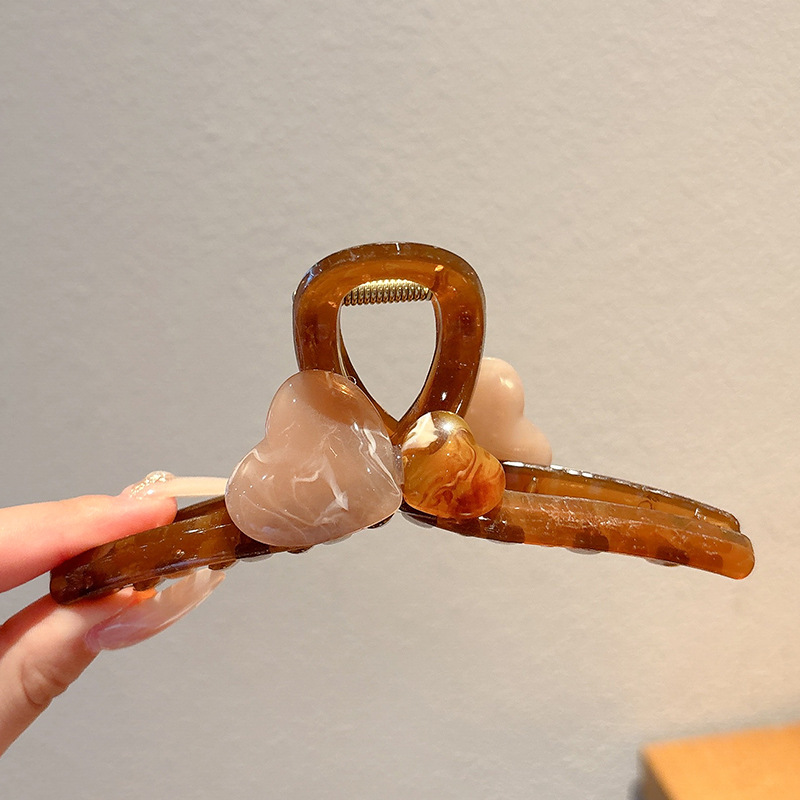 Pinza de agarre simple y versátil de temperamento, clip de tiburón grande, horquilla, pinza para el cabello de alta calidad para mujer, clip para el cabello en la parte posterior de la cabeza, accesorios para el cabello al por mayor