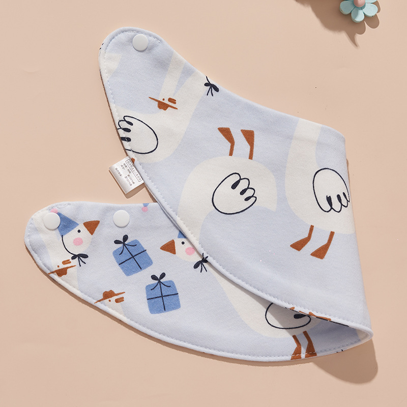 Big blue goose [crescent bib]