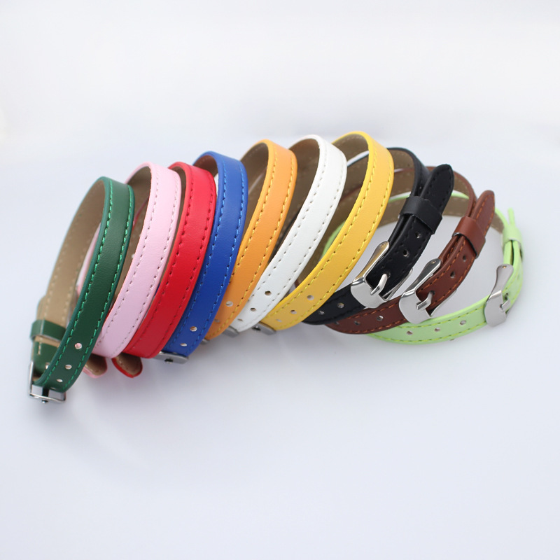 8mm Faux Leather Wristband Pu Leather Bracelet DIY Personalized Wristband Bracelet with Lettering and Oil-Drip Jewelry Accessories 8mm Faux Leather Wristband Pu Leather Bracelet DIY Personalized Wristband Bracelet with Lettering and Oil-Drip Jewelry Accessories