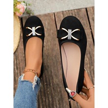 G 22393 Black Suede Mary Janes Flat Shoes ��ɫ����������Ь