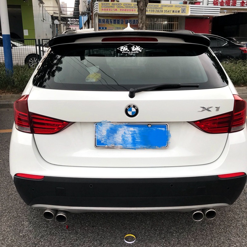 Suitable for 2010-2015 Bmw X1 Rear Wing E84 Rear Top Wing Modified Fixed Wing Carbon Fiber Pattern Spoiler