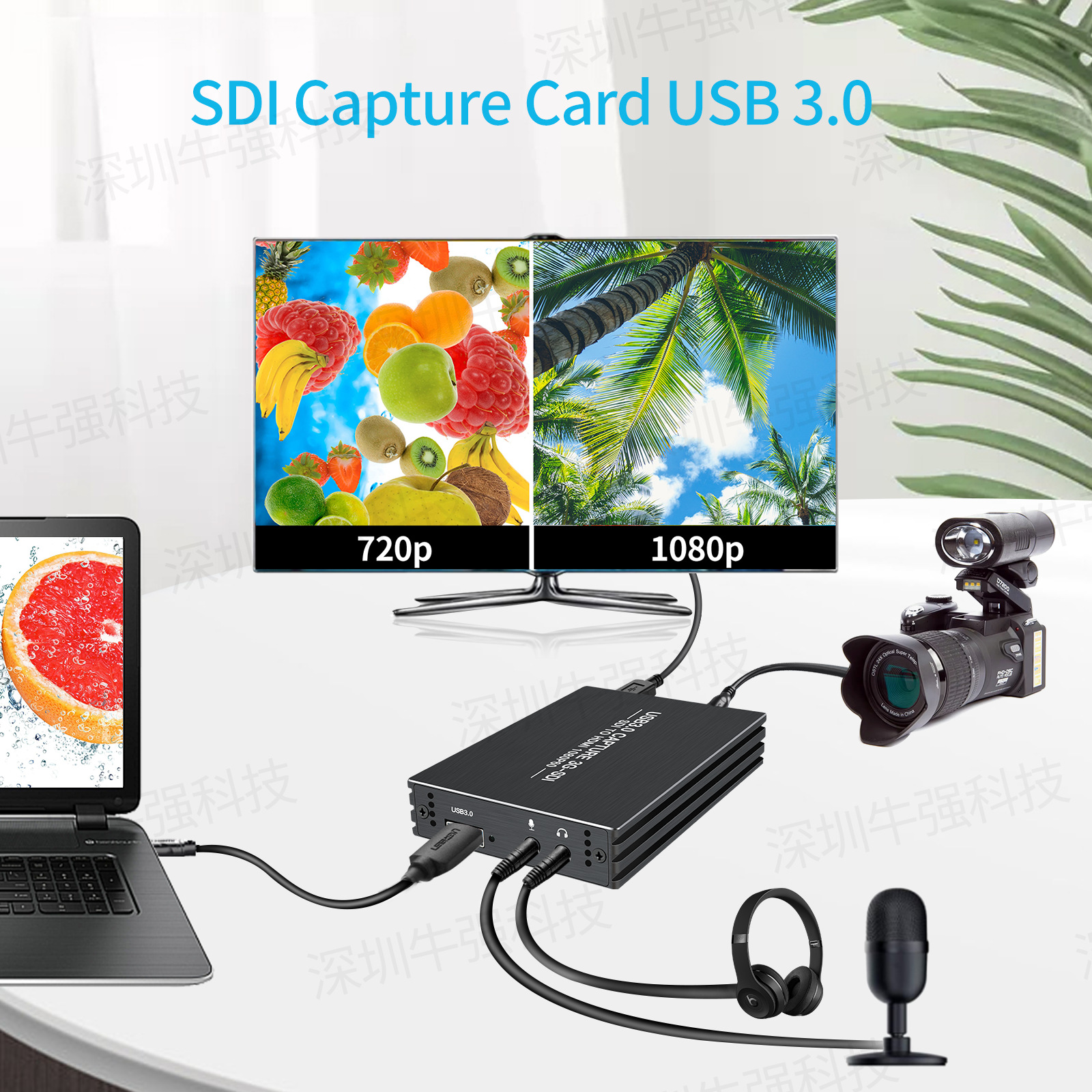 3G-SDI视频采集卡SDI转HDMI高清1080P广电级转USB3.0视频采集卡-阿里巴巴