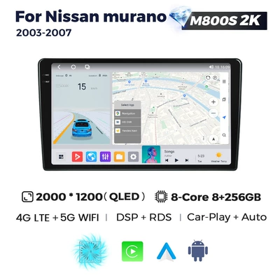 for Nissan Murano, DVD Navigation - m800s-2k-8256-eight-core-full-network-communication
