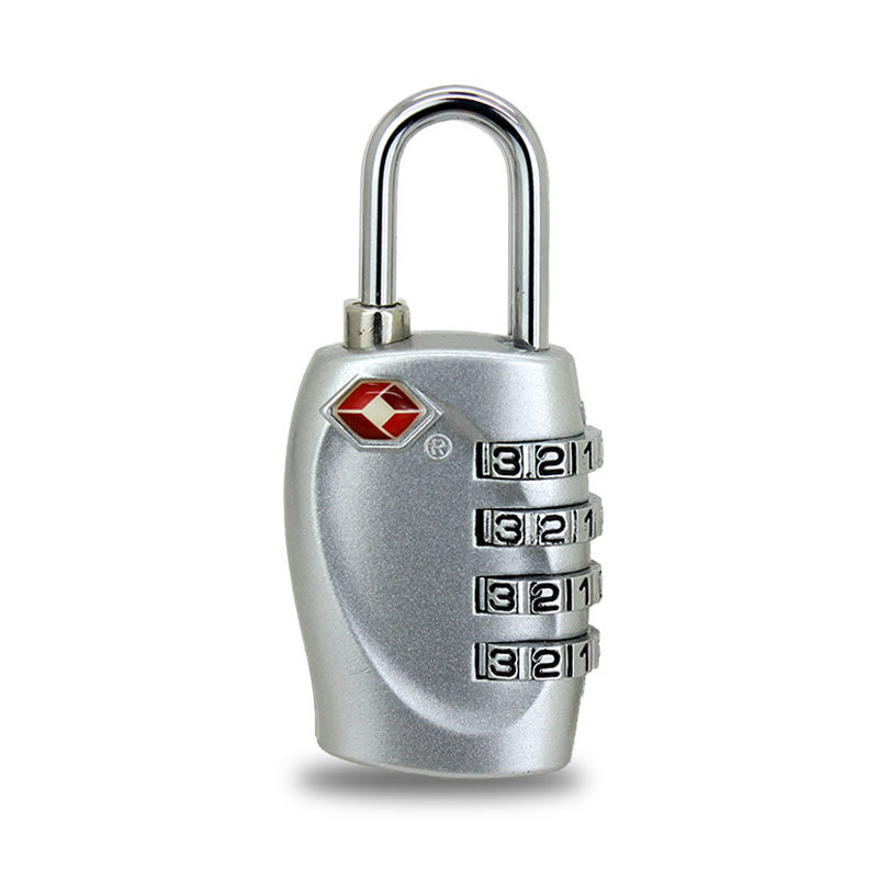 TSA330 zinc alloy safe hanging lock abroad travel box backpack 4 -digit password Customs lock 4