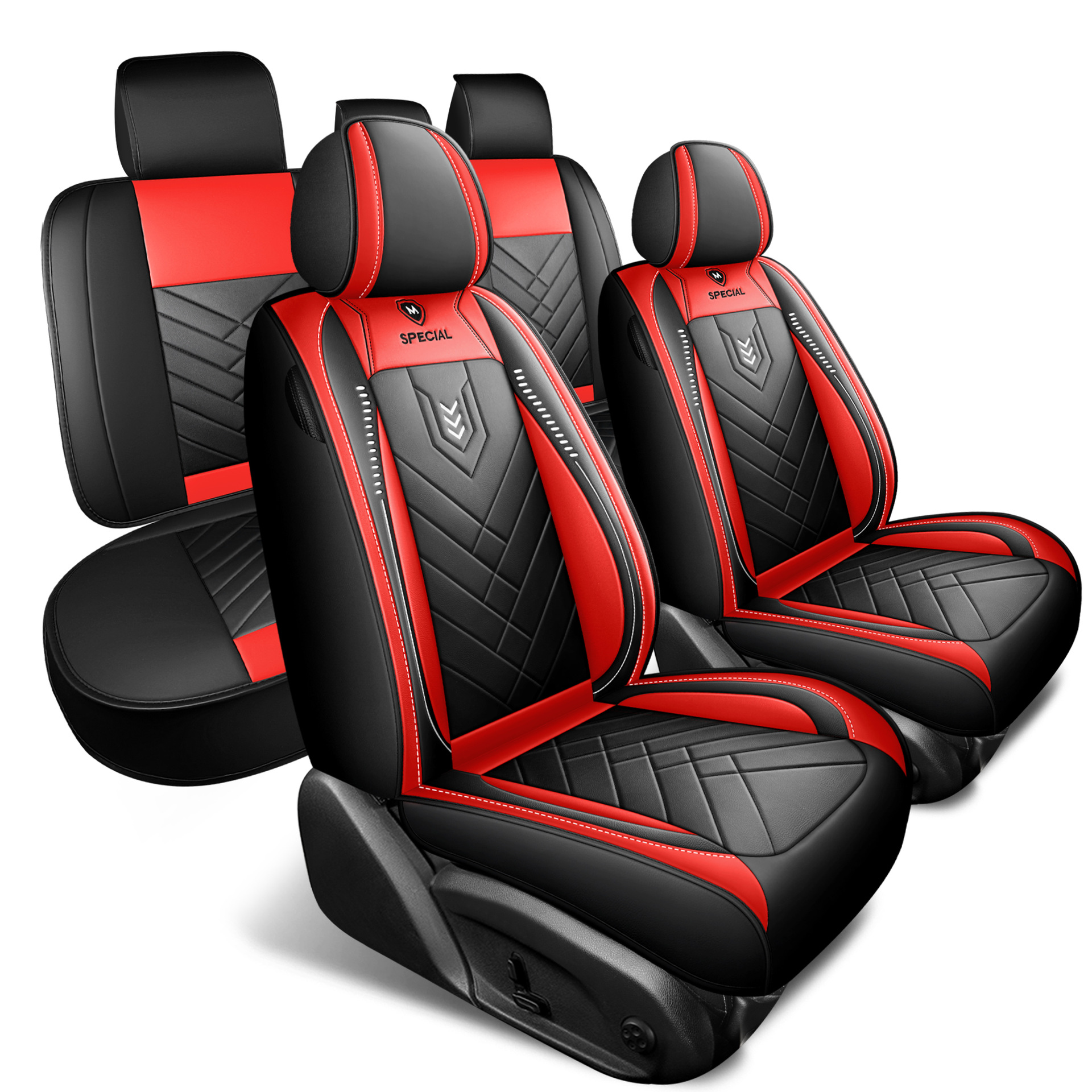 Cross-Border Foreign Trade Car Seat Cushions, Universal for All Seasons, Five-Seater Single Seat Cushion, Full Leather Surround, Factory Wholesale and Dropshipping