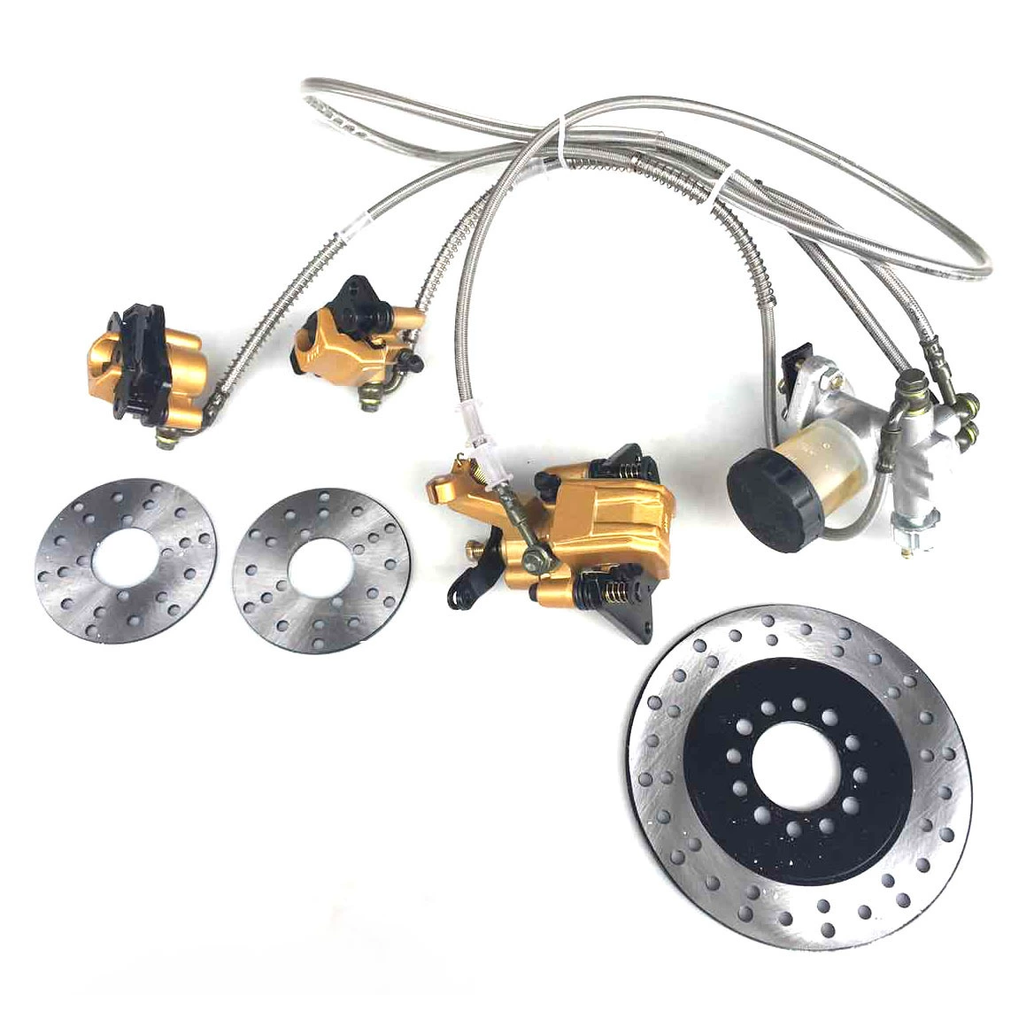 Самодельный четырехколесный картинг, тормозная система «один-три» 110CC, картинг «один-один», 3-тормоз с диском