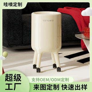 垃圾桶家用大号大容量高级感轻奢客厅卧室可移动免弯腰翻盖垃圾桶