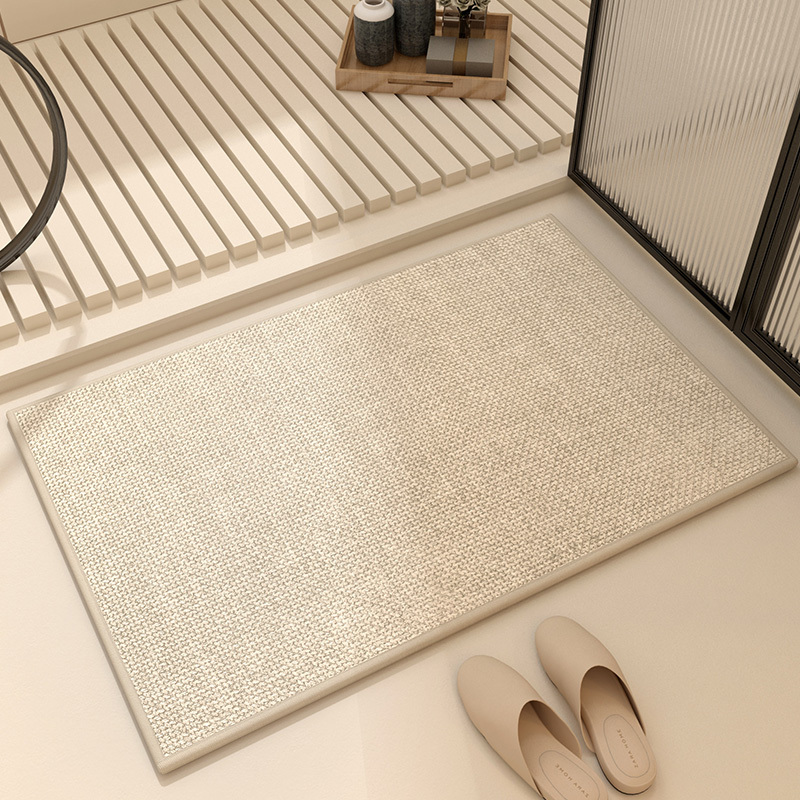 Toilet Door Absorbent Mat Toilet Non-slip Quick-drying Door Mat Toilet Foot Mat Advanced Bath Mat Bathroom Floor Mat
