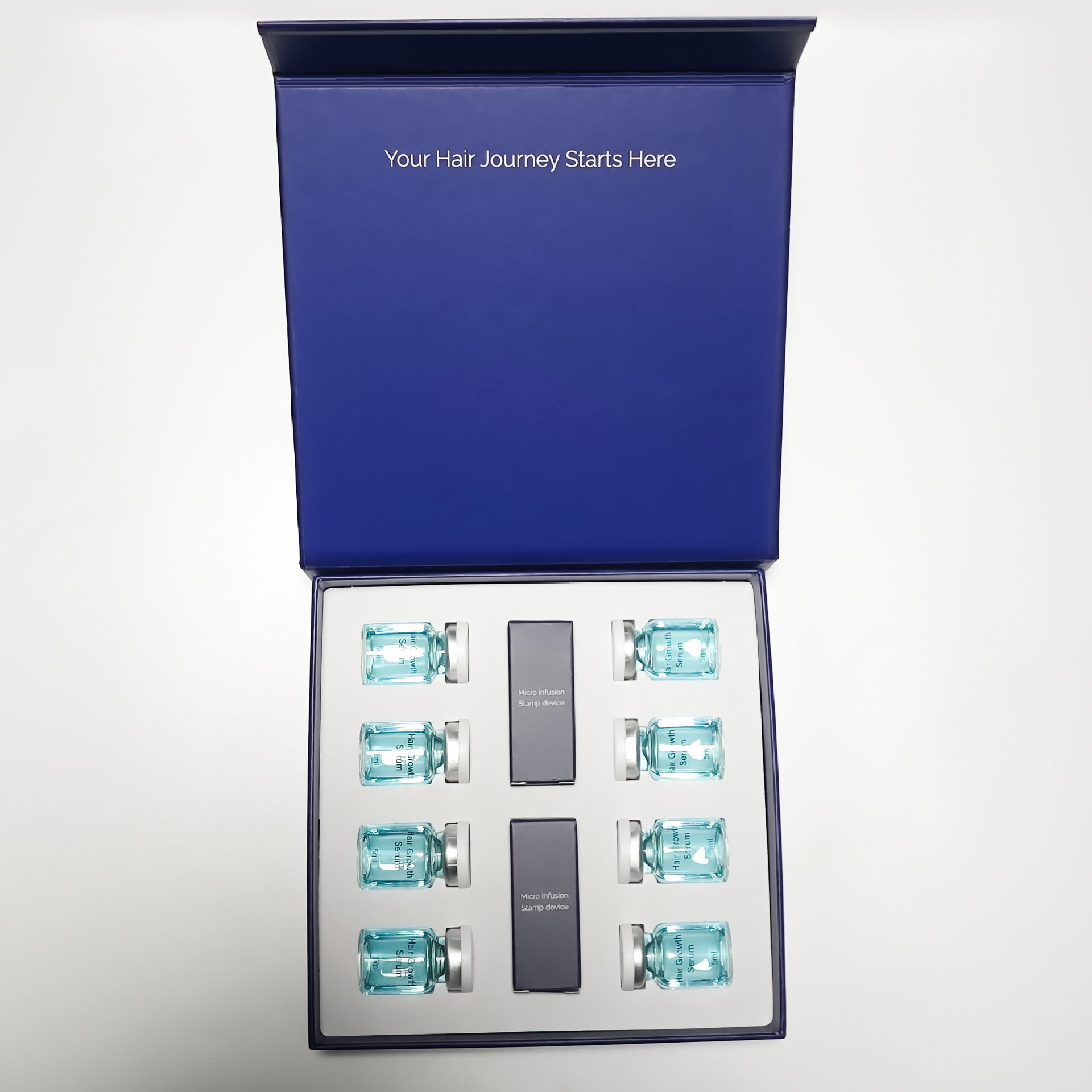 Suero de Microagujas para Crecimiento Capilar Anticaída e Hidratante para Cuidado Capilar