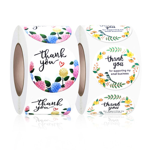 Thank you sticker, thank you sticker factory 1 inch 2.5CM gift wrapping decoration sealing sticker