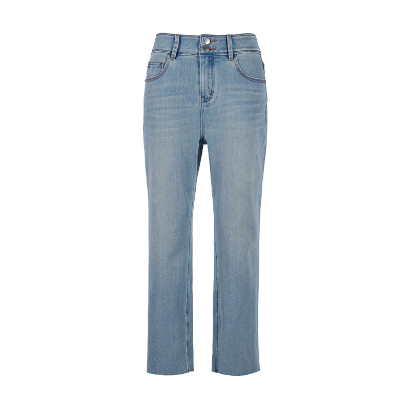 Lanxen Tencel High-Waisted Loose-Fitting Cropped Flared Jeans for Women, Versatile and Slimming, Light-Colored Straight-Leg Pants with a Flared Cut Lanxen Tencel High-Waisted Loose-Fitting Cropped Flared Jeans for Women, Versatile and Slimming, Light-Colored Straight-Leg Pants with a Flared Cut