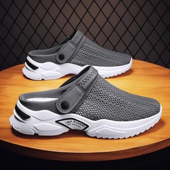 Men's 2023 new slippers men's summer non-slip sports half slippers ins Baotou hole shoes sandals casual slippers