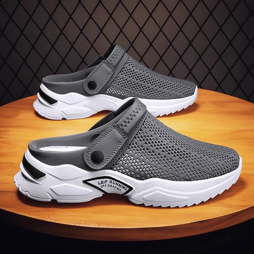 Men's  new slippers men's summer non-slip sports half slippers ins Baotou hole shoes sandals casual slippers