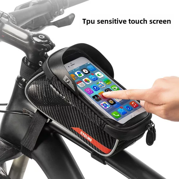 Mountain Road Bike Front Beam Bag Cycling Bag Ebike Electric Power-Assisted Bicycle Bag Touch Screen Mobile Phone Beam Bag Factory