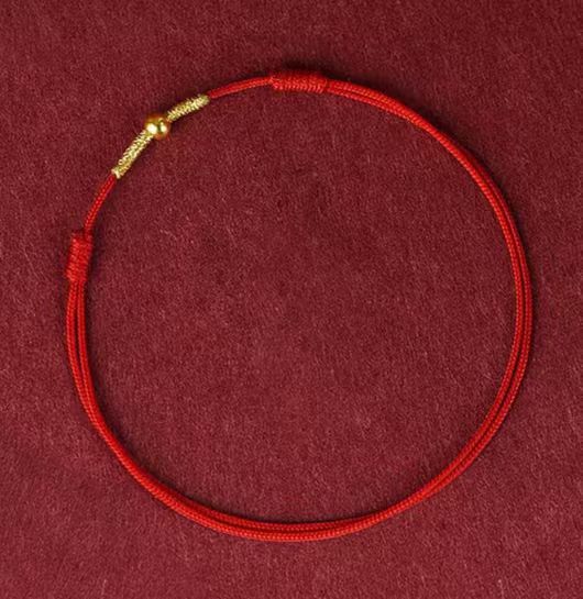 Red rope bracelet, 4mm