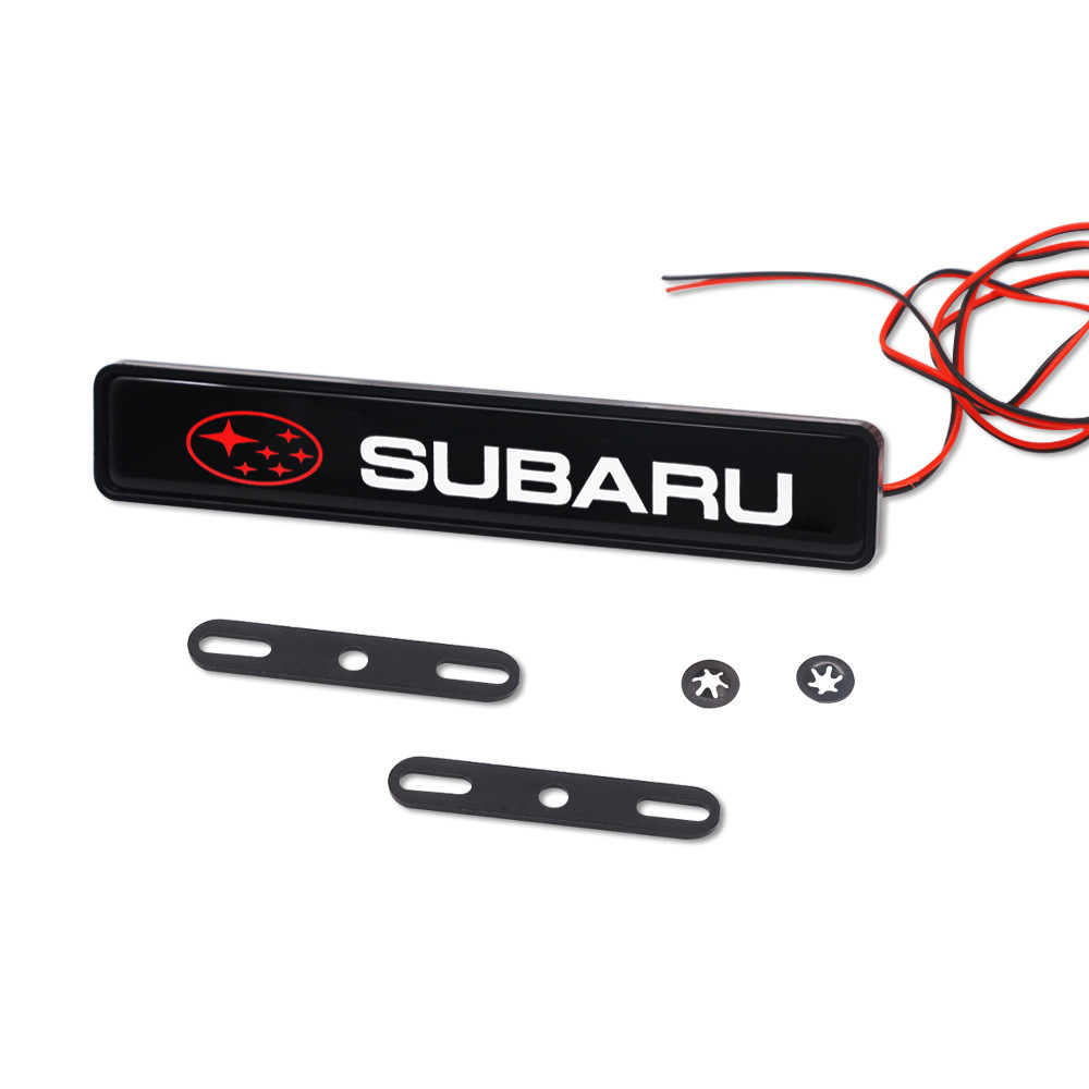 Car mid-net luminous car logo light LED mid-Net light front fence decoration universal mid-NET logo light modified luminous light