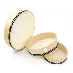 Orff instruments early education instruments sheepskin hand drum hand percussion drum children's dance drum natural color hand drum