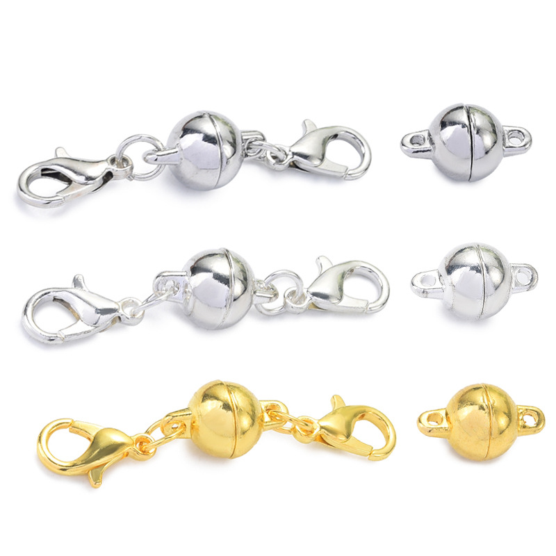 1 Set Alloy Gold Plated Solid Color Lobster Clasp display picture 2