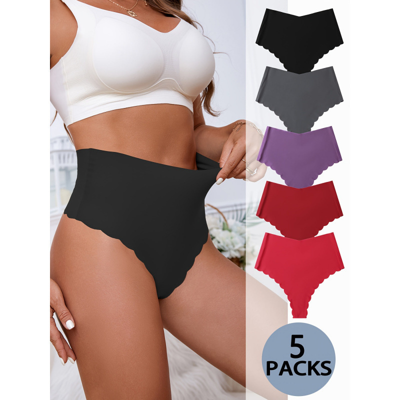 E 63437 Ice Silk Plus Size Seamless Panties 冰丝大码无痕内裤