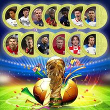 世界杯纪念币 阿根廷巴西梅西C罗足球周边球迷节日礼物金币纪念章