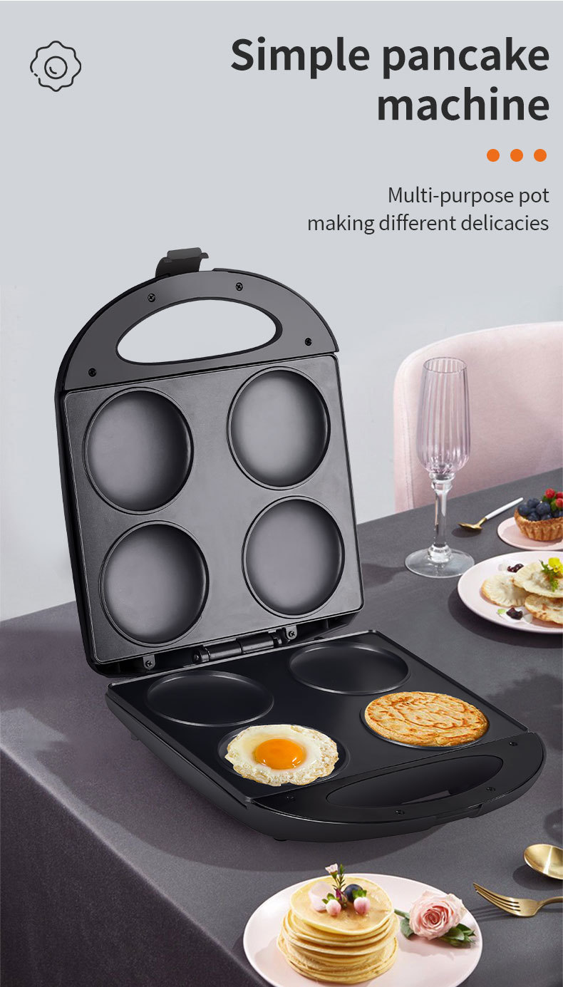 Cross-Border European Standard Maker Multifunctional Egg And Corn Pancake Arepas Make Breakfast Machine 1400W_voghion.com