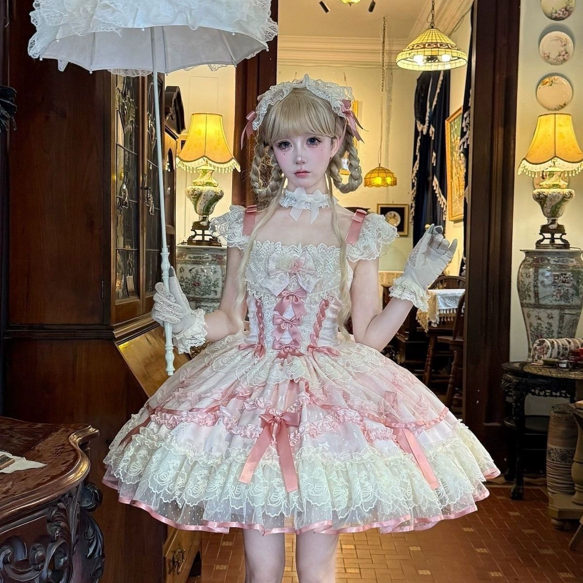 Оригинальное платье-балет в стиле Sugar Girl с подтяжками, восточная Азия и другие