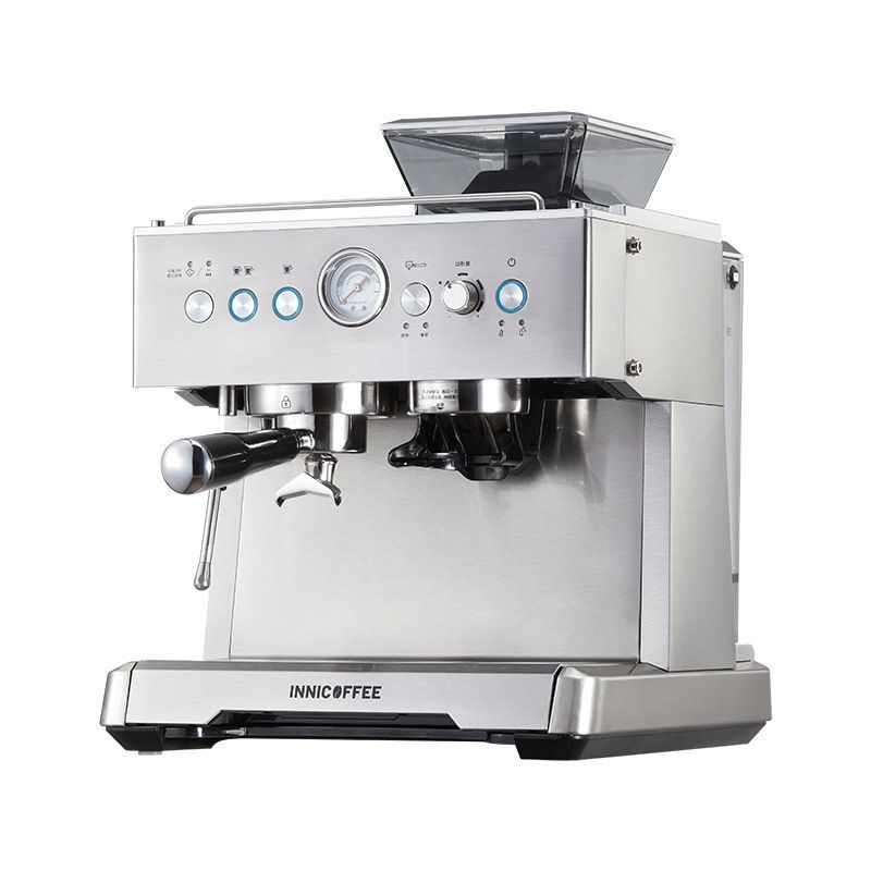 Máquina de café semiautomática comercial de molienda italiana todo en uno máquina de café pequeña comercial doméstica