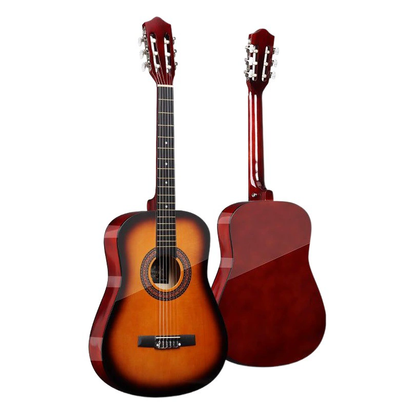 38-дюймовая Классическая гитара, Классическая гитара, Прямая продажа различных размеров, Классическая липа, яркая матовая гитара