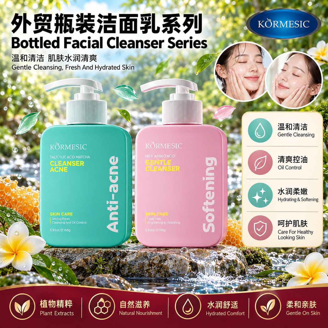 Limpiador Facial de Aminoácidos y Ácido Salicílico para Limpieza Facial image 1