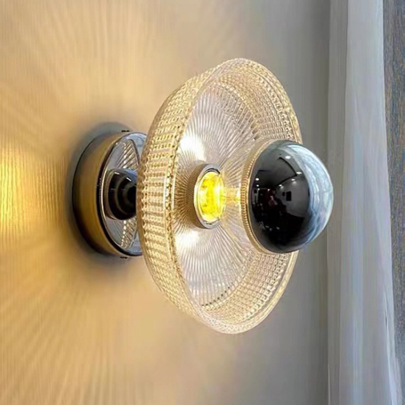 Retro glass sconce for living room for bed for bedroom for corridor