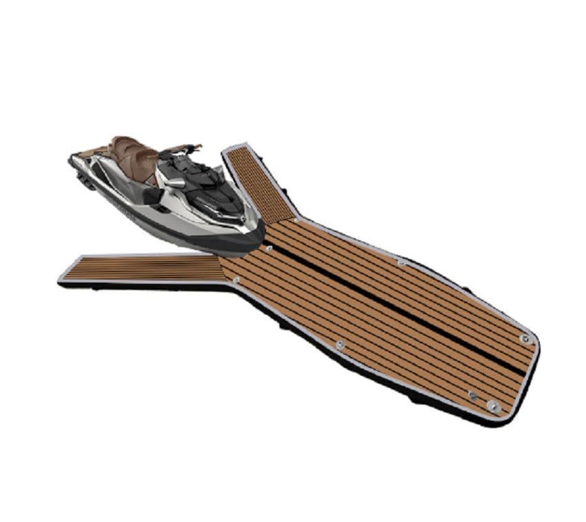 Inflatable Floating PVC Dock Platform 6m x 1.4m Commercial Jet Ski Swim Dock with Pump specifications