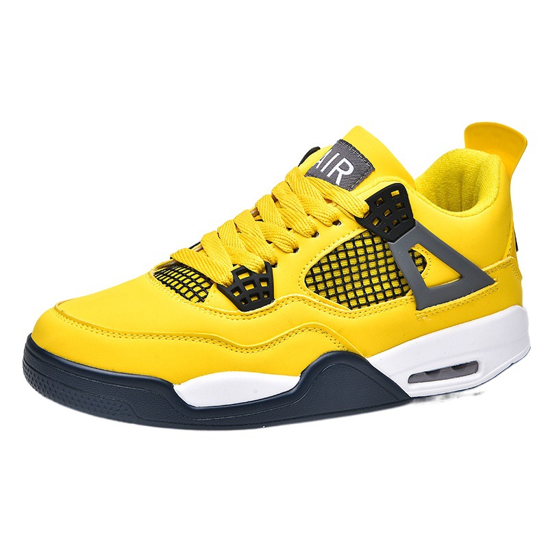 Nuevas zapatillas de baloncesto, antideslizantes y resistentes al desgaste, calzado deportivo informal versátil para hombres y mujeres, prácticas zapatillas de deporte para estudiantes de cemento image 1