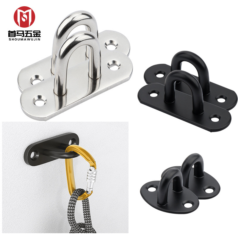 Stainless Steel Open Hook, Black Ceiling Hook, Hook for Hanging Sandbags, Projection Screens, Ceiling Fans, and Ceiling Hooks Stainless Steel Open Hook, Black Ceiling Hook, Hook for Hanging Sandbags, Projection Screens, Ceiling Fans, and Ceiling Hooks