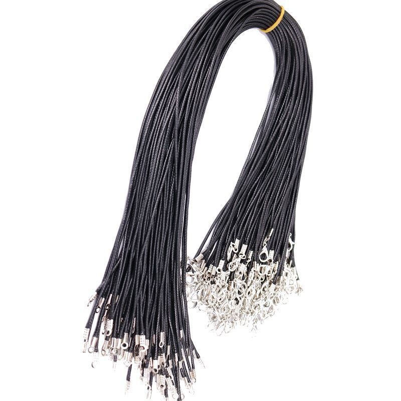 Dây chuyền không đuôi 45 màu đen 1,5mm