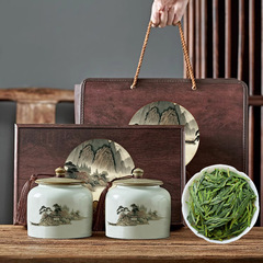 竜井緑茶の高級茶のギフトボックスにプレゼントを入れて卸売りします。