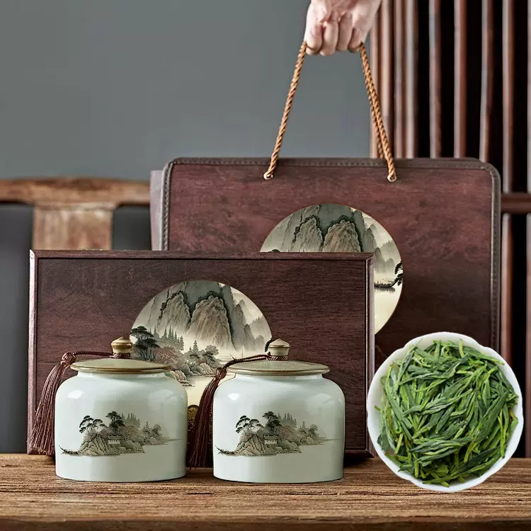 龙井绿茶高档茶叶礼盒装送礼批发明前新茶伴手礼礼品年货中秋