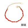 Tide, copper sexy small bell, ankle bracelet stainless steel, Korean style, simple and elegant design, new collection