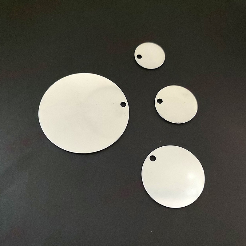 不锈钢空白溜光号码牌数字牌圆形麻辣烫游泳馆耐高温吊牌编号餐馆