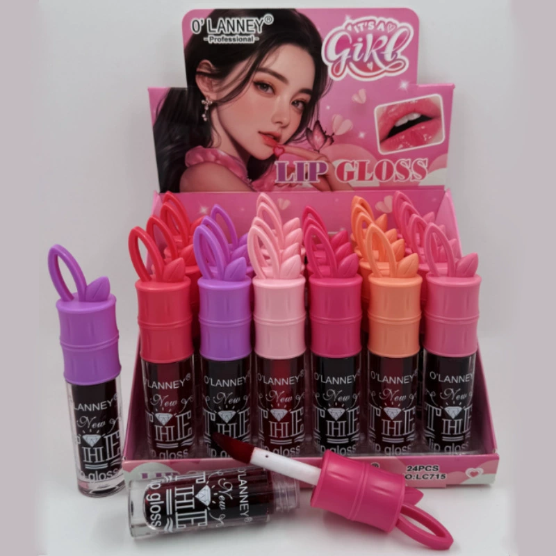 (Cross-border trading), nutritious lip gloss, white cartoon lipstick, mirror effect, long-term effect, intense hydration