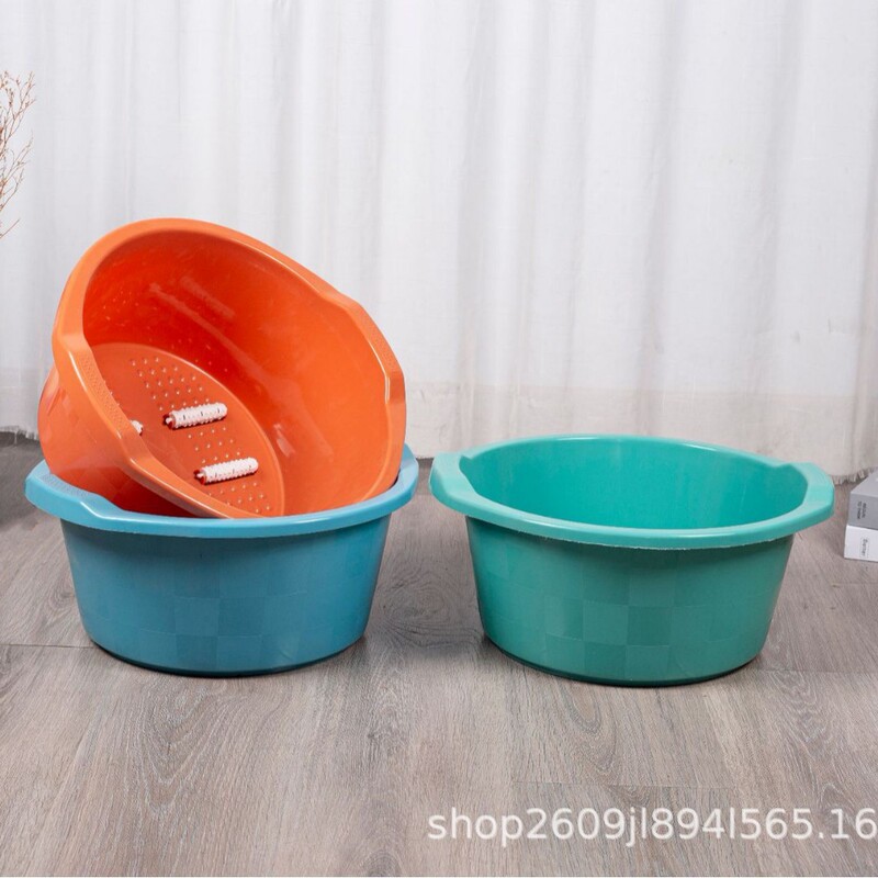 Household Plastic Drum Roller Footbath, Massage Footbath, Footbath, Round Plastic Footbath, Footbath
