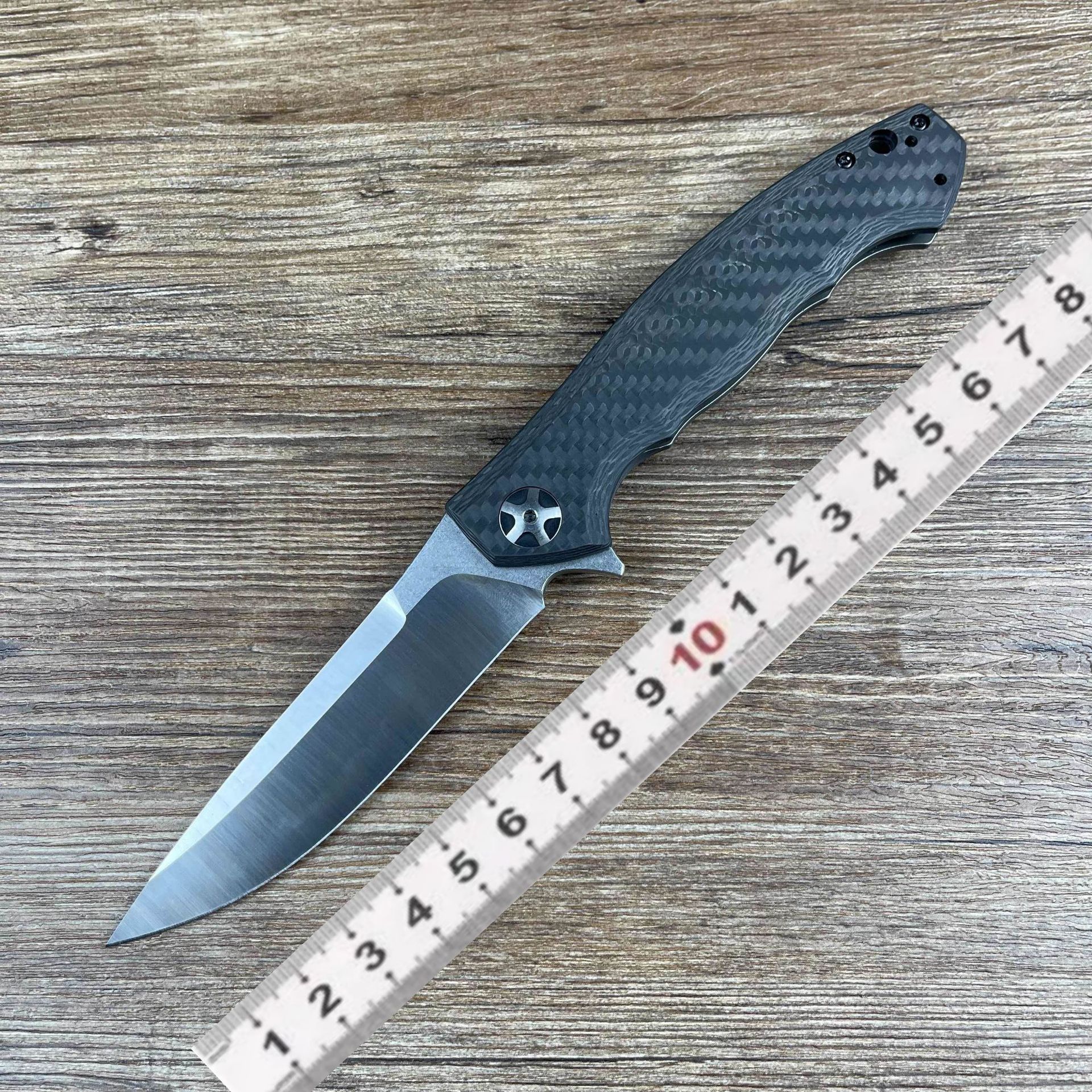 ZT0452轴承钛合金折叠刀S35VN高硬度户外荒野求生锋利便携口袋刀