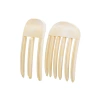 Marble beige two-piece set (three teeth + six teeth)