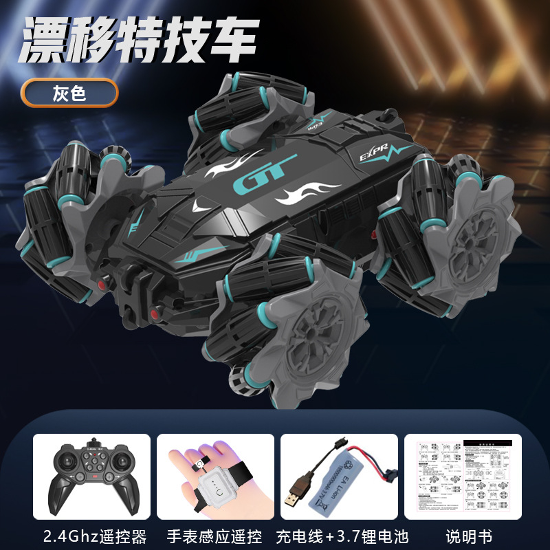 Venta caliente transfronteriza rodando fuera de carretera de doble cara deriva coche truco de control remoto coche giratorio escalada juguetes para niños al por mayor