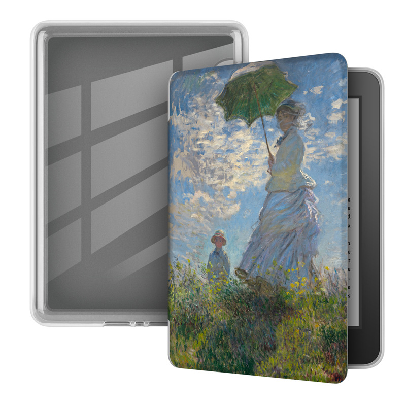 Aplicable kindle paperwhite6543 acrílico pintado funda protectora 658/558 funda protectora transparente