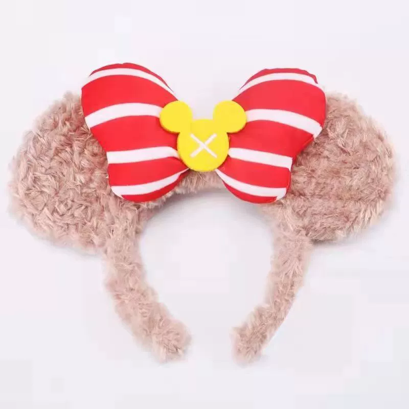 Flashing Headband Yimin, Flower-Shape Light Socket, Korean Style Plush, Blue Accent