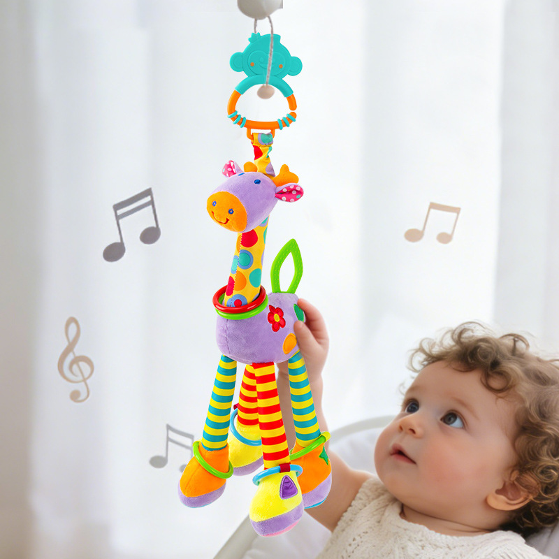 Juguete Colgante con Sonajero de Peluche Interactivo para Cuna y Cochecito image 11