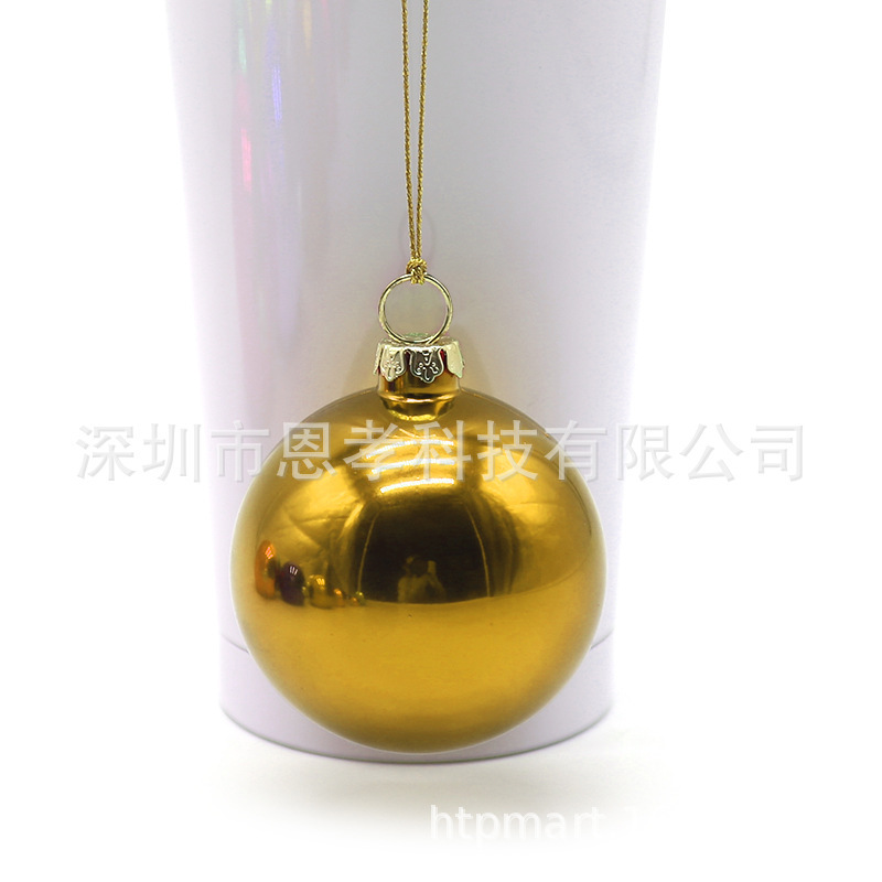4cm熱昇華転写クリスマスボール熱転写可能クリスマスボール一枚ずつ印刷可能|undefined